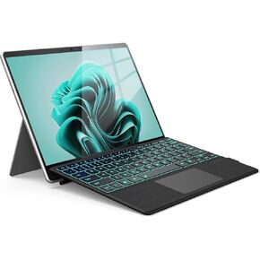لوحة المفاتيح السطحية Pro لـ Microsoft Surface Pro 11/10/9/8/× 13 بوصة ، 7 غطاء من النوع اللاسلكي الخلفي ، لوحة مفاتيح مغناطيسية محمولة بلوتوث فائقة السليمة مع لوحة تتبع ، بطارية قابلة لإعادة الشحن ، حامل القلم in Saudi Arabia