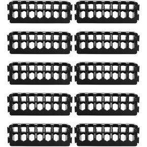 Drill Parts Support Screwdriving Bit Fixed Drill Bit Bracket Strip, Narrow Black 7-Hole Batch Insert Strip Fit for Dewalt Tool Box, Durable Toolbox Separator, Batch Head Frame, 10Pcs in Saudi Arabia