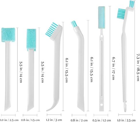 مجموعة فرش تنظيف الشقوق، 8 قطع من فرش تنظيف الأخدود المنزلية ودش الاستحمام، أدوات تنظيف صغيرة متعددة الوظائف للجص والستائر وصيانة الزجاجة in Kuwait