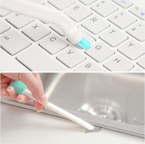 مجموعة فرش تنظيف الشقوق، 8 قطع من فرش تنظيف الأخدود المنزلية ودش الاستحمام، أدوات تنظيف صغيرة متعددة الوظائف للجص والستائر وصيانة الزجاجة in Kuwait