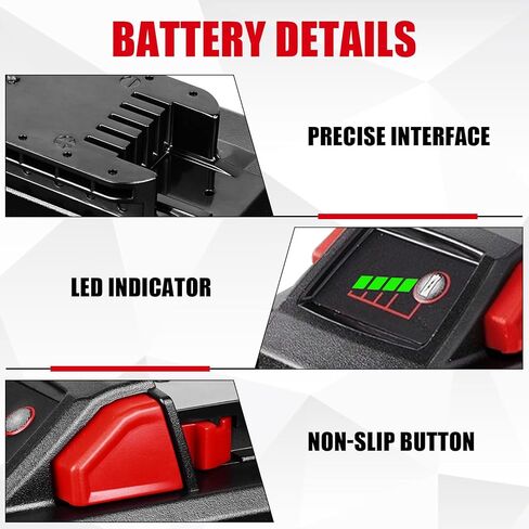 2Pack 7.0Ah 48-11-1860 Battery and Charger Combo Replacement for Milwaukee 18V Battery 48-11-1850 48-11-1852 48-11-1820 48-11-1828 48-11-1830 Cordless Power Tools in Saudi Arabia