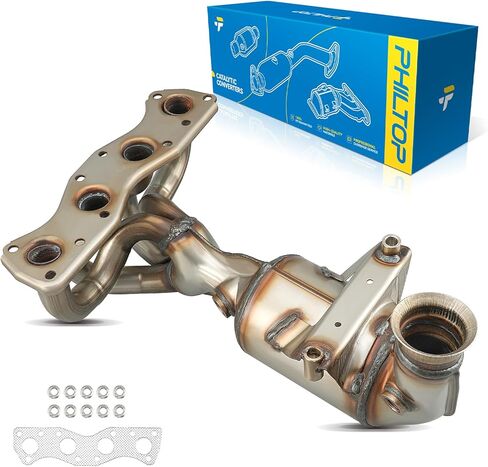 محول الحفاز الخلفي الخلفي المتساقط الخلفي المتوافق مع Toyota RAV4 2.5L 2009-2012 ، RAV4 2.4L 2006 2007 2008 KITTER DIRECTION-FIT CANVELTER KIT 16432 ، 642237 ، 40787 (EPA CONCING) in Saudi Arabia
