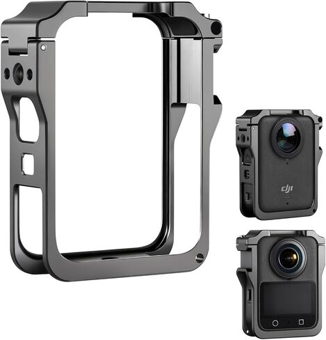 حافظة كاميرا واقية من سبائك الألومنيوم متوافقة مع DJI Osmo 360، حامل إطار واقٍ مع حامل حذاء بارد، خيط عالمي 1/4 بوصة in Saudi Arabia