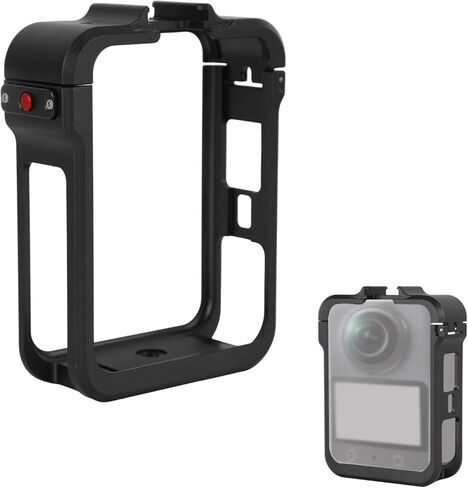 قفص إطار معدني لـ DJI Osmo 360، حافظة كاميرا واقية من سبائك الألومنيوم مع قفل أمان سريع التحرير وحوامل توسيع متعددة لقاعدة مغناطيسية خفيفة للميكروفون in Saudi Arabia