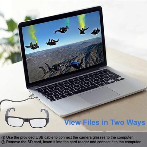 نظارات الكاميرا 1080P HD نظارات الفيديو النظارات الذكية في الهواء الطلق الرياضة عمل نظارات كاميرا تسجيل ركوب الدراجات النارية المحمولة يمكن ارتداؤها نظارات العين لركوب الدراجات، القيادة، الصيد، المشي لمسافات طويلة، صيد الأسماك in Kuwait