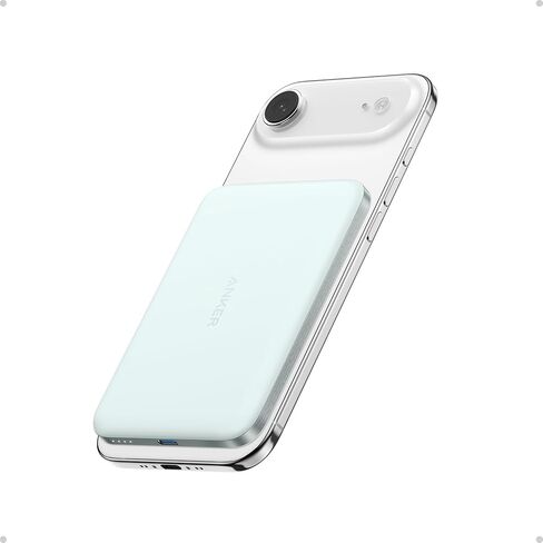 Anker Nano Power Bank ، حزمة بطارية مغناطيسية 5000 مللي أمبير في الساعة ، معتمدة من QI2 15W MAX ULTRA-FAST MAGSAFE-COMPATIBLE ACTION ، SESSION ERGONIMIC ، من أجل iPhone 16/15/14/13/12 Series فقط in Saudi Arabia