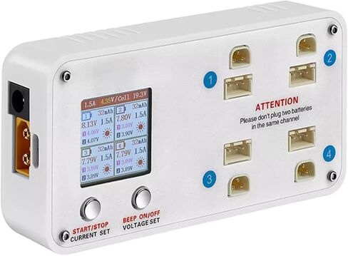 4 Port Fast Charging for 2S Batteries Featuring Storage Voltages Mode and XH2.54 BT3.0 FPV Battery Storage Charger in Saudi Arabia