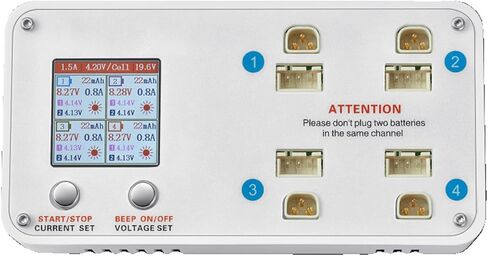 4 Port Fast Charging for 2S Batteries Featuring Storage Voltages Mode and XH2.54 BT3.0 FPV Battery Storage Charger in Saudi Arabia