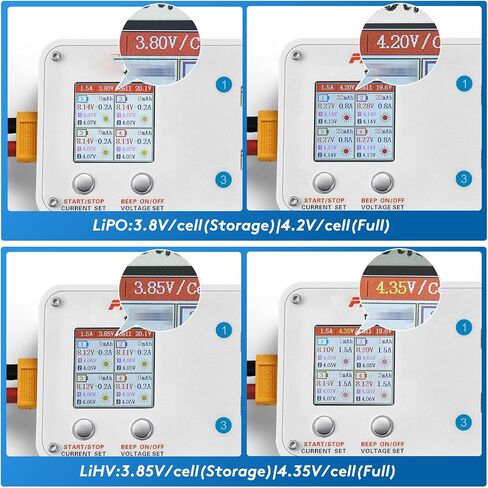 4 Port Fast Charging for 2S Batteries Featuring Storage Voltages Mode and XH2.54 BT3.0 FPV Battery Storage Charger in Saudi Arabia