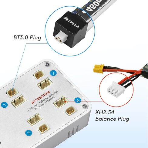 4 Port Fast Charging for 2S Batteries Featuring Storage Voltages Mode and XH2.54 BT3.0 FPV Battery Storage Charger in Saudi Arabia