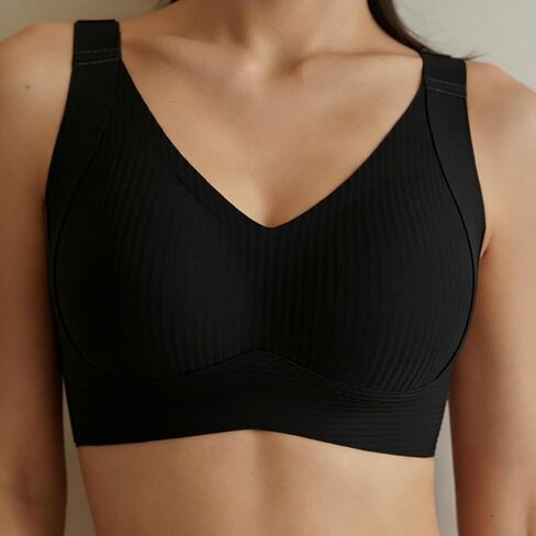 Women's Bra Seamless Wireless Strap Support Daily Bra Comfortable T-Shirt Without Steel Ring in Saudi Arabia