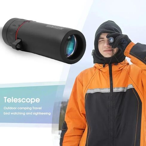 Portable Binoculars, 3000x25 Long-Focus HD Professional Monocular for Adults, Suitable for Outdoor Camping and Hunting (Black) in Saudi Arabia