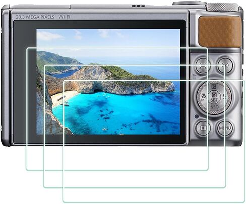 PCTC 3 Packs SX740 HS SX730 Screen Protector Compatible with Canon PowerShot SX730 HS/SX740 HS Camera,0.3mm Tempered Glass Film 9H Hardness in Saudi Arabia