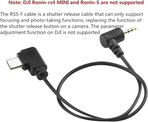 لكاميرا DJI Fuji/Canon، كابل تثبيت كابل تثبيت Ronin - sc/rsc2 /rs2 / rs3 /RS4/PRO المثبت xt2 xt3/4/5 gfx100/s/ii gfx50s لـ Canon R100/77D/1300D/r100 RSS-F (2.5 مم) in Kuwait