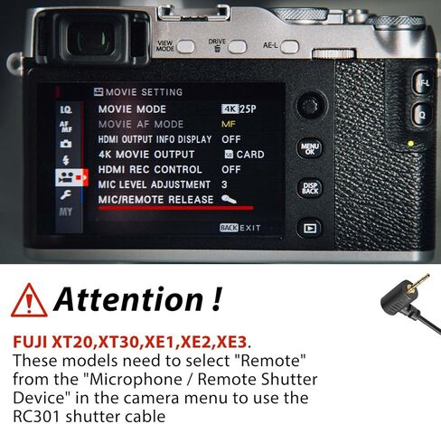 لكاميرا DJI Fuji/Canon، كابل تثبيت كابل تثبيت Ronin - sc/rsc2 /rs2 / rs3 /RS4/PRO المثبت xt2 xt3/4/5 gfx100/s/ii gfx50s لـ Canon R100/77D/1300D/r100 RSS-F (2.5 مم) in Kuwait