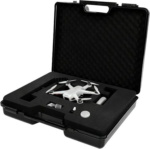 hard case with foam - waterproof travel case for microphone and gear, shockproof hard shell storage box with customizable foam, 19x16x4.5 inches, ideal for home, camping and outdoor use in Saudi Arabia