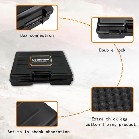 hard case with foam - waterproof travel case for microphone and gear, shockproof hard shell storage box with customizable foam, 19x16x4.5 inches, ideal for home, camping and outdoor use in Saudi Arabia