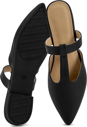 Alicegana Mules for Women Slingback Flats: Comfortable Pointed Toe Slip On Backless Loafers Business Casual Shoes Dressy Slides 2026 in Saudi Arabia