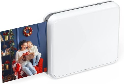 طابعة صور لاسلكية ZJX 3x3 للهواتف الذكية، طابعة صور محمولة مع اتصال بلوتوث، 4 تمريرات، بدون حبر، بحجم الجيب، 3x3 بوصة in Kuwait