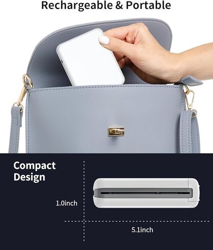 طابعة صور لاسلكية ZJX 3x3 للهواتف الذكية، طابعة صور محمولة مع اتصال بلوتوث، 4 تمريرات، بدون حبر، بحجم الجيب، 3x3 بوصة in Kuwait