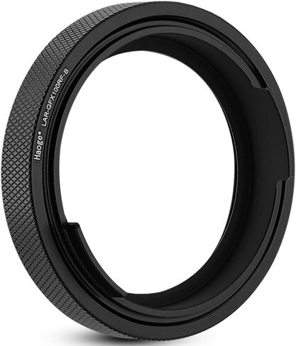 حلقة محول Haoge لكاميرا Fujifilm GFX100RF ملحقات غطاء عدسة معدنية مربعة الشكل، ظلال حربة متوافقة مع غطاء العدسة الأصلي GFX100RF 49 مم UV فضي in Saudi Arabia