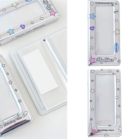 Stylish Photo Card Holders Binder with Sweet Colorful Star Pattern Photobooth Frame Album for Photo Strips in Saudi Arabia
