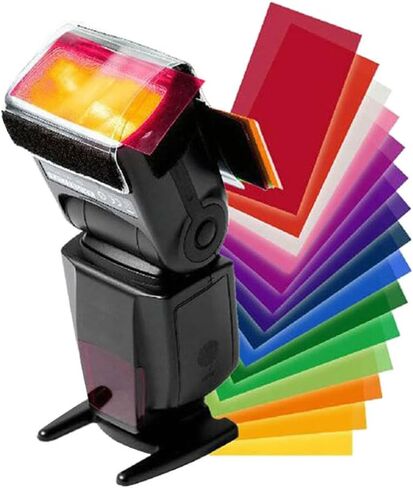 4 مجموعات من مرشحات جل تصحيح الإضاءة الاحترافية لفلاش Speedlight in Kuwait