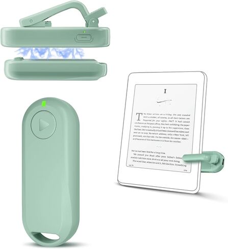 أداة تحويل الصفحات بجهاز التحكم عن بعد من CoBak لجهاز Kindle Paperwhite Ipad قراءة القصص المصورة/الروايات Kobo والأجهزة اللوحية التي تلتقط الصور وتسجيل الفيديو والكاميرا والمشغلات عن بعد، أداة تحويل الصفحات طويلة الأمد للغاية in Kuwait