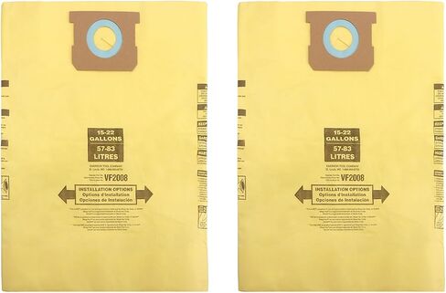 9067333 Filter Bags for Shop Vac Wet Dry Vacuum 15-22 Gallon, Shop Vac Bags for 10-14 Gallon-Type F 90662,Type I 90672,VF2005,Universal Replacement Vacuum Bags for Dust Collection-4 Pack in Saudi Arabia