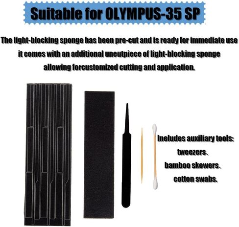35 SP Pre-Cut Self Adhesive Light Seal Foam Sponge Kits Repair for Olympus 35SP Camera Accessories (for Olympus 35SP) in Saudi Arabia