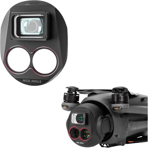 Wide Angle Conversion Lens for DJI Mavic 4 Pro - 110° FOV Metal Optical Adapter Multi-Coating (72° to 110° Expansion) in Saudi Arabia