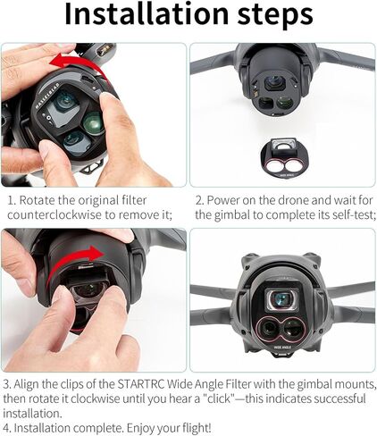 Wide Angle Conversion Lens for DJI Mavic 4 Pro - 110° FOV Metal Optical Adapter Multi-Coating (72° to 110° Expansion) in Saudi Arabia