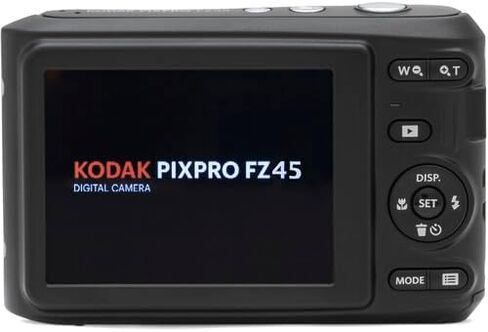 كاميرا رقمية Kodak PIXPRO FZ45، كاميرا مدمجة بدقة 16 ميجابكسل، تكبير بصري 4X، عدسة زاوية واسعة 27 مم، فيديو عالي الدقة 1080 بكسل، أبيض + حافظة كاميرا وبطاقة SD سعة 32 جيجابايت in Kuwait