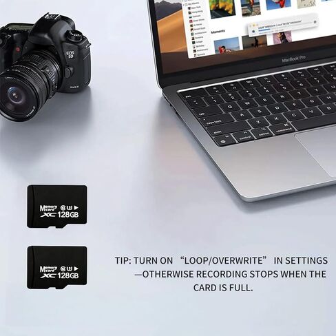 عبوتان من بطاقات الذاكرة MicroSDXC بسعة 128 جيجابايت مع محول SD وقارئ USB، وسرعة قياسية U3 V30، وبطاقات TF عالية التحمل لكاميرا Dash Cam وكاميرا الأمان، وجاهزة بدقة 4K in Kuwait