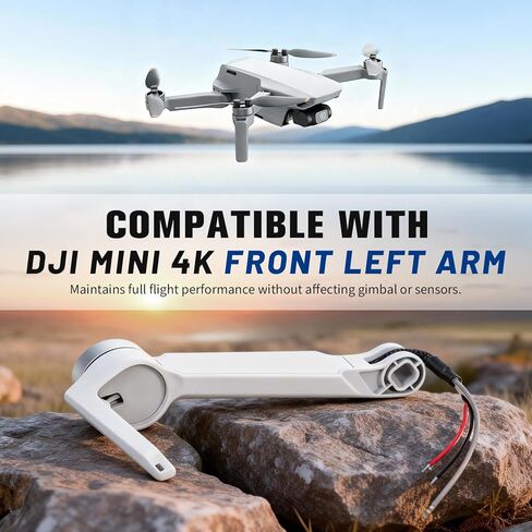 مجموعة ذراع محرك الطائرة بدون طيار Mini 4K، ذراع أمامي أيسر أمامي، متوافق مع قطع غيار DJI Mini 4K in Kuwait