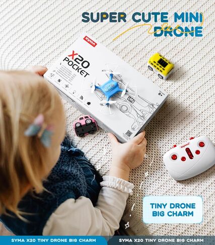 طائرة بدون طيار SYMA للأطفال، طائرة رباعية المروحية RC سهلة الجيب مع تثبيت الارتفاع، تقلبات ثلاثية الأبعاد، أوضاع تبديل السرعة، وضع مقطوعة الرأس، هدية طائرة هليكوبتر لحماية الأولاد والبنات باللون الأزرق الفاتح in Kuwait