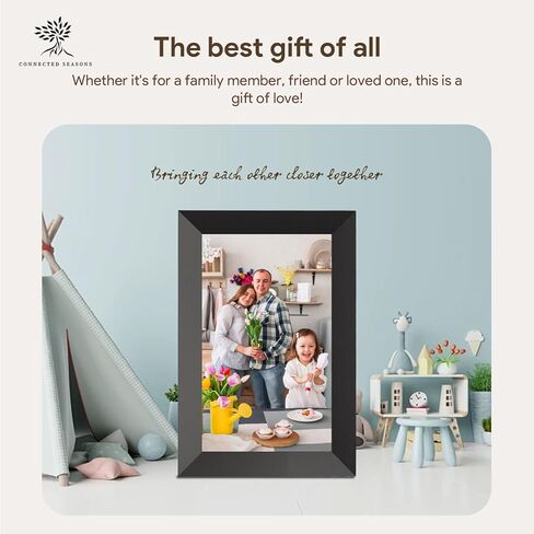 8" WiFi Digital Photo Frame (White) – HD IPS Touchscreen, Instant Remote App Photo & Video Sharing, 16GB Storage, No Subscription Fees, Auto-Rotation, White in Saudi Arabia