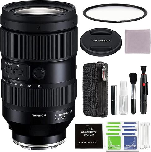 عدسة Tamron 35-150 ملم F/2-2.8 Di iii Vxd لهاتف Sony E مع وصلة بكسل ملحقات متقدمة وحزمة سفر in Saudi Arabia