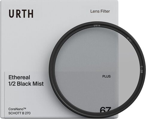 Urth 58mm Ethereal Black Mist ½ Diffusion Lens Filter (Plus+) - Cinematic Effect, 20-Layer Nano-Coated Light Dispersing Particles in Saudi Arabia