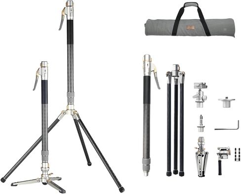 Harlowe Rocket Monopod Professional Carbon Fiber Quick Rlease Monopod for Camera and Lights 360° Swivel Lightweight Light Stand for Indoor/Outdoor Photography and Videography in Saudi Arabia