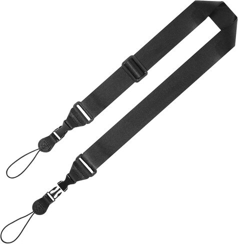 Thinp Adjustable Shoulder Strap, Nylon Camera Strap Tablet Straps with Quick Release Buckles Comfortable Neck Lanyard for Camera, Tablet, Laptop, Binocular, Luggage Bag (Black) in Saudi Arabia