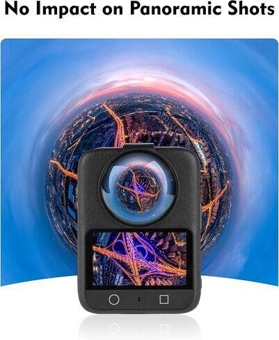 فلتر ND16 لكاميرا الحركة DJI Osmo 360، قطعتان من مرشحات الكثافة المحايدة، إطار من سبائك الألومنيوم مع زجاج بصري منحني، خياطة سلسة، بدون تظليل، جودة صورة واضحة in Kuwait