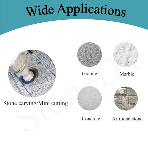 Diamond Mini Saw Blade for Concrete Marble Granite Stone Carving, Engraving Cutting Disc with RemovabIe 5/8’’-11 FIange, 30/40/50mm, 3PCS in Kuwait