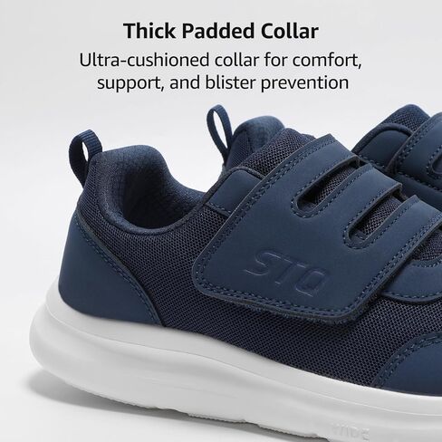 Wide Shoes Women | Hook and Loop Orthopedic Walking Shoe for Diabetic, Bunions, Plantar Fasciitis, Hammertoes, Swollen Feet, Seniors in Saudi Arabia