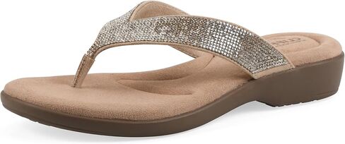 CLIFFS BY WHITE MOUNTAIN Women's Becharm Rhinestoned Thong Sandal in Saudi Arabia