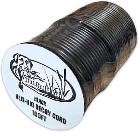 سلك Ulti -Rig Decoy - حبل شرك 200 قدم ، ودائم ، وسهل القطع ، و PVC Decoy من Duck و Goose Decoys - Black in Saudi Arabia