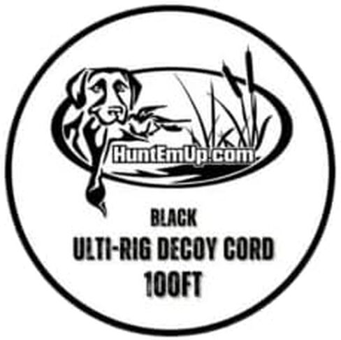 سلك Ulti -Rig Decoy - حبل شرك 200 قدم ، ودائم ، وسهل القطع ، و PVC Decoy من Duck و Goose Decoys - Black in Saudi Arabia