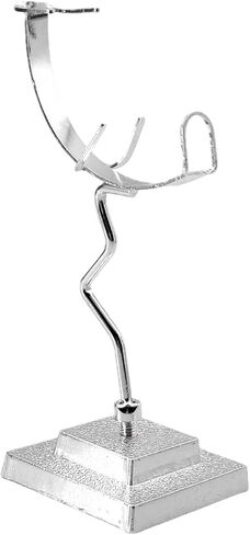 Rock Display Stand Holder Photo Props Stable Versatile with Base, Easel Holder for Holiday, Desktop, Indoor, Farmhouse Shop , argent in Saudi Arabia