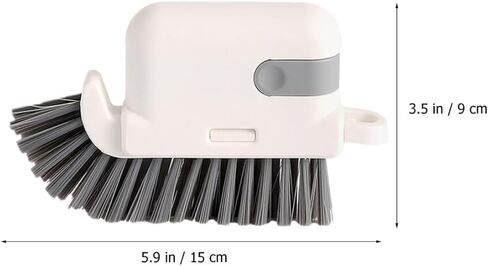 Ciieeo 3-in-1 Detachable Window Cleaning Brush Small Groove Brush for Household Window Track and Kitchen Oil Slot Cleaning Gray in Kuwait