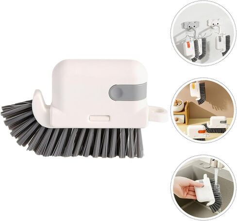 Ciieeo 3-in-1 Detachable Window Cleaning Brush Small Groove Brush for Household Window Track and Kitchen Oil Slot Cleaning Gray in Kuwait
